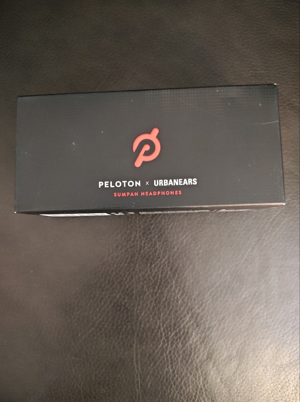 Peloton Black Headphones/Box with Coral Accents